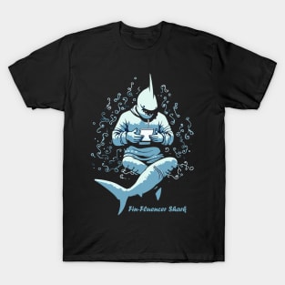 The Fin-Fluencer | A Shark T-Shirt T-Shirt